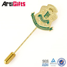 High performance metal adhesive lapel pin